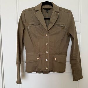 White House Black Market Khaki Women's Blazer